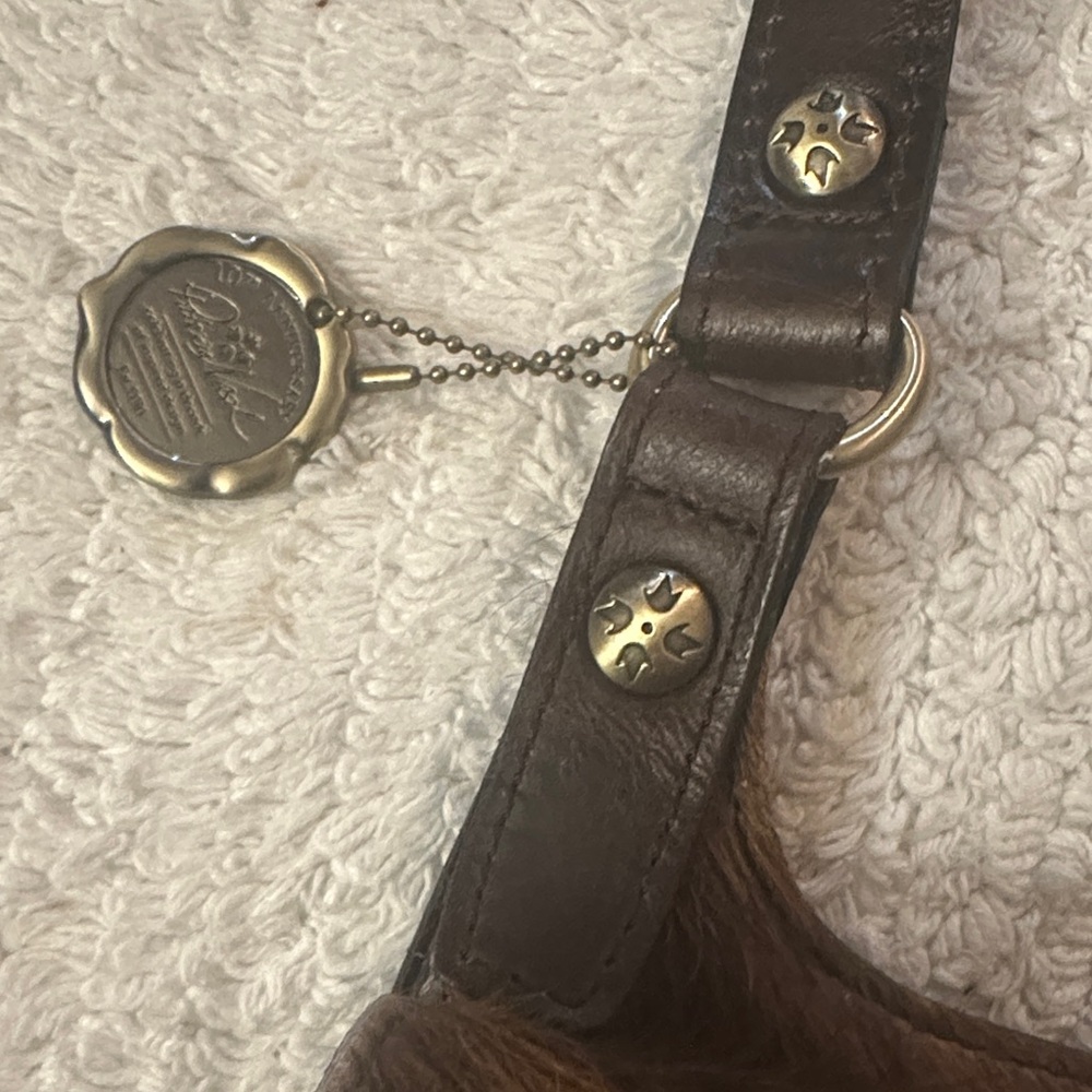 Patricia Nash Brown and White hair on cowhide Cavalino collection - Picture 3 of 4